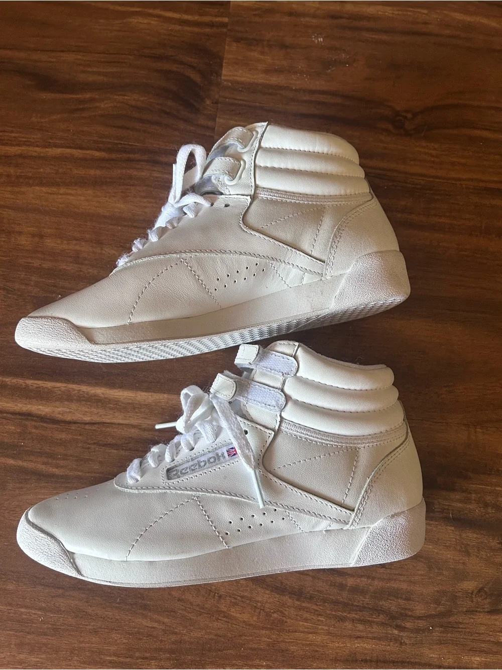 Reebok Freestyle high tops size 5.5
